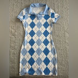 ARGYLE Bodycon Dress, Small